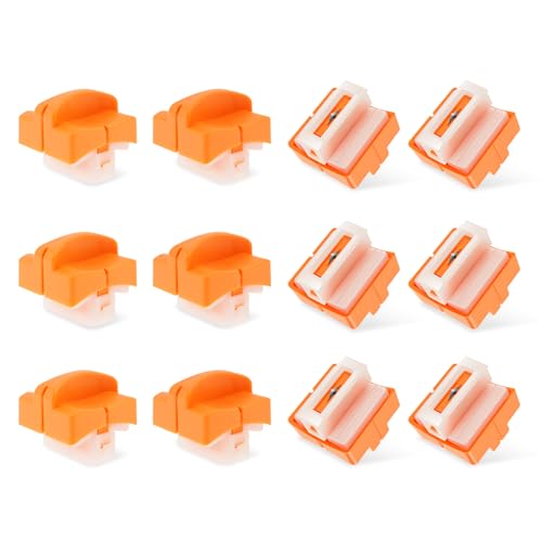 12 Pcs Paper Cutter Replacement Blades Efficient Paper Trimmer Blades with Auto Security Safeguard Easy to Use Cutter Accessories