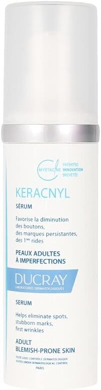 Ducray Keracnyl Serum - for Adult Blemish - Prone Skin - 30ml Pump Bottle