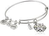 Alex and Ani Women's Black Friday Snowflake Bangle Rafaelian Silver One Size