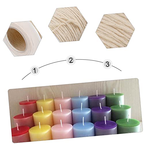 Kit para hacer velas con mechas de algodón 2 rollos 60m miniatura 6
