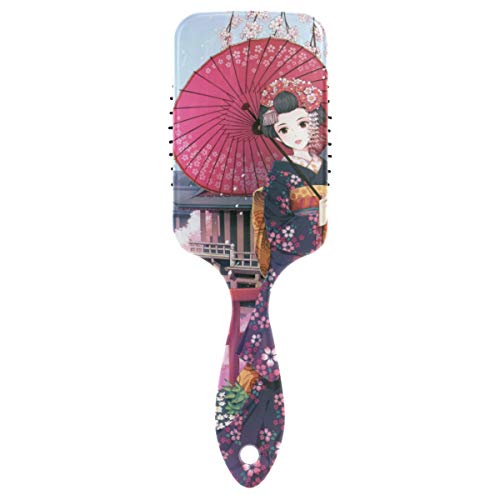 MONTOJ Massagekamm, japanisches Mädchen, Haarbürste, antistatische Bürsten, Massage Gehirn, Akupunkte zur Entspannung Cover