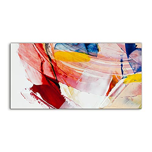 Art abstraction sur verre trempé 140x70cm, une décoration murale premium