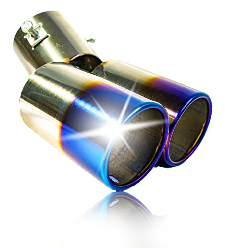 Di-CoPoss汎用 車用マフラーカッター TOYOTA Prius 30系 40系 50系 前期 後期 プリウスα専用80系 ヴォクシー エスクァイア ノア用 スラッシュカット ダブルタイプ ステンレス NOAH VOXYワゴンr エブリィ タント スペーシア ハスラー ジムニー ハイゼットトラック キャリイアルト タフト デイズ ルークス コンペ等々軽自動車全般