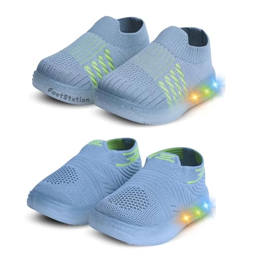 Image of Kids Slip-On LED Light Shoes, Pack of 2 (Combo)