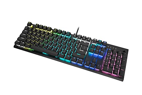 Teclado Mecânico Gamer Corsair K60 RGB PRO, Switch Cherry Viola, ABNT, Preto - CH-910D019-BR