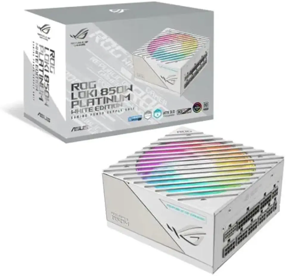 ASUS Fonte de alimentação ROG Loki SFX-L 850W Platinum White ATX de 24 pinos