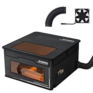 ATOMSTACK Behuizing voor lasergraveermachine, vuur, lasergraveerapparaat, laserbescherming, FB2, laser, beschermhoes, stofdichte hoes, 760 x 730 x 400 mm, voor S10/A10 Pro/X7 Pro