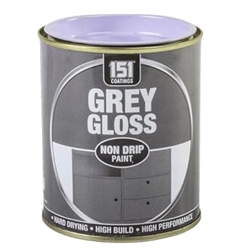 SuperGift.com 300ml Non-Drip Grey Gloss Paint – High-Performance, Hard-Drying Finish for Interior & Exterior Surfaces, No-Mess Application