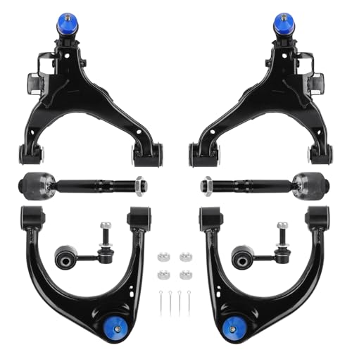 Conjunto de brazo de control delantero superior e inferior para Toyota Tundra 2007-2019 Toyota Sequoia 2008-2019, reemplazo del lado del conductor del pasajero