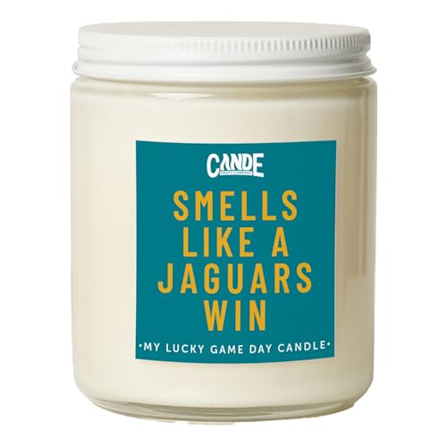 CE Craft - Smells Like A Jaguars Win Candle - Football Themed, Gift for Dad & Son, Florida Themed (Cactus Bloom)