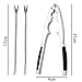 gotyou Inoxidable 17 cm Cascanueces Abre Nueces,Tenacillas y Garfios para Marisco,Pinzas de...