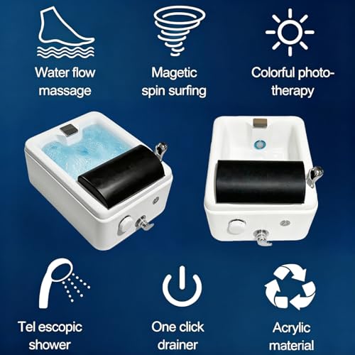Tina de Spa para Pies con Masaje Vibratorio y Reposapiés miniatura 6