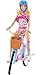 Barbie Doll and Bike Playset with Doll (11.5 in, Blonde), Bicycle with Rolling Wheels & Water Bottle Accessory, Gift for 3 to 7 Year Olds
