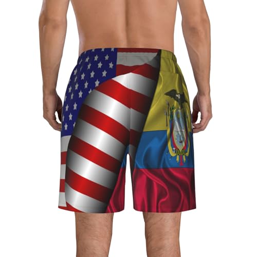 Men's Swim Trunks Beach Shorts Drawstring Quick Dry Running Shorts with Pockets3