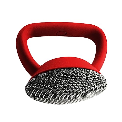 KOMBIUDA Dish Cleaner Cast Stainless Brush Long Handle Brush for Pot Cleaning Dish Pot Scrubber