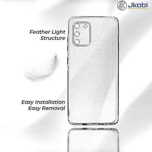 Image of Jkobi Back Cover for Samsung Galaxy S10 Lite (Silicone Clear Shockproof Case with Camera Protection | Soft and Flexible | Transparent)