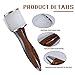 DIUDUS Leather Nylon Hammer, Straight Head Carving Hammer for Handmade Leather Crafts (Brown/Water-Rippled)