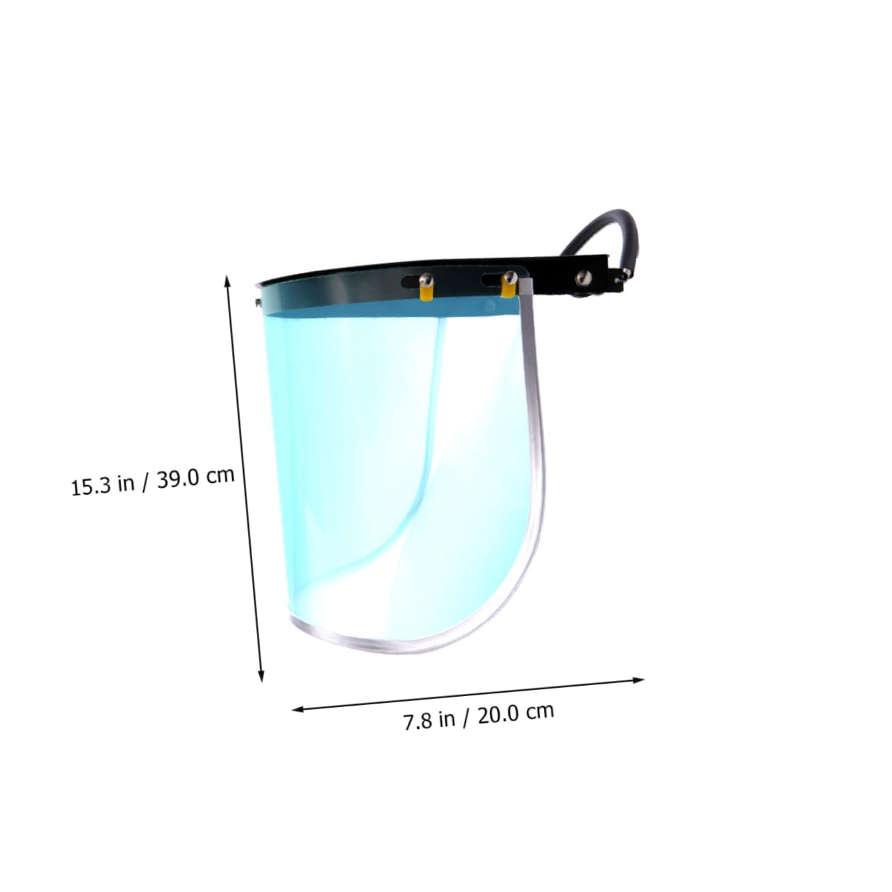 SEWACC 1Pc Edge with Safety Helmet Design Protective Splash Face Guard Durable Thickness for Enhanced Face Protection