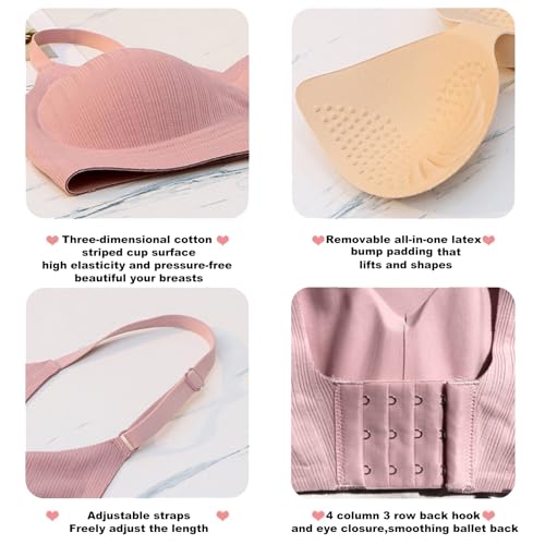 Push Up Bras for Women Wireless Bra Silicone Soft Support Seamless Comfortable Wire Free Bralette Small to Plus Size4
