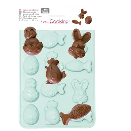 ScrapCooking 6726 Moule Choco Pâques, Silicone, Rose, 23 x 14,5 x 1 cm