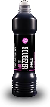 Grog 10 Squeezer - 10mm Refillable Ink Marker Pen - Supplied By Graff-City (Death Black - BPI-01)