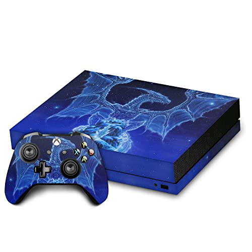 Vinyle Xbox One X autocollant console manette skin dragon Ed Beard Jr