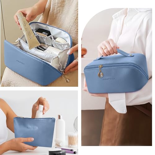 STRAPVILLA Large Waterproof Makeup Organizer Bag for Women - Image 7