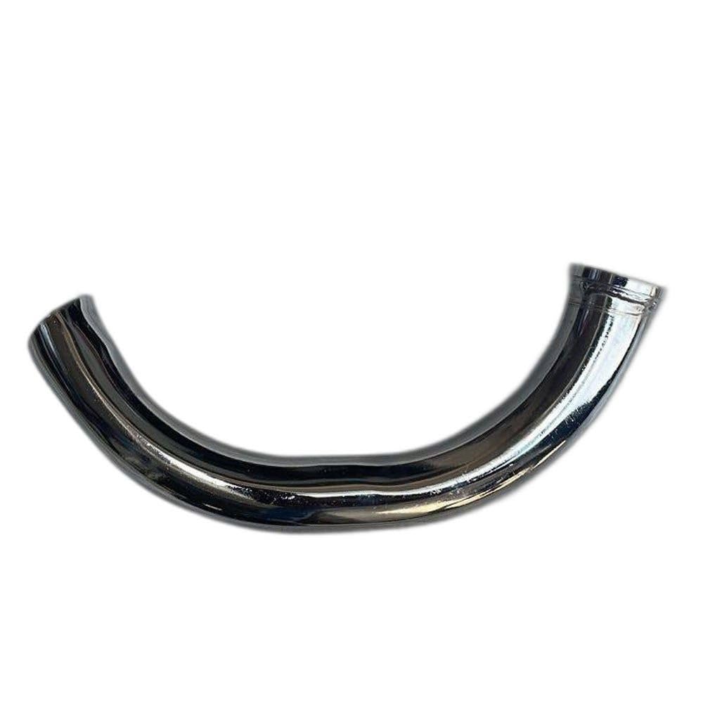 RX100 Bend Pipe Assembly Replacement | Medium Quality Nickel Chrome Exhaust Bend Pipe for Ya-ma RX100 | Durable Rust-Resistant Finish | Perfect Fit Motorcycle Spare Part-image-0
