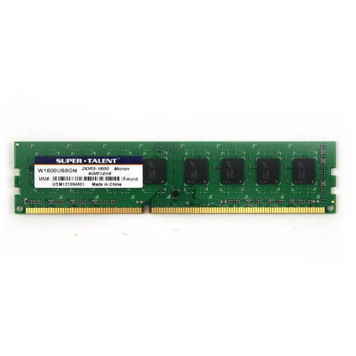 Super Talent DDR3-1600 8GB/512Mx8 CL11 Micron Chip Memory (W1600UB8GM)