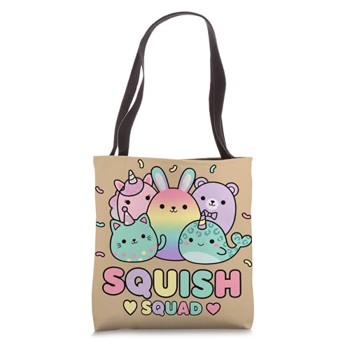 Friendship Squish Squad, Pastel Squishy Crew Para Niños Tote Bag miniatura 1