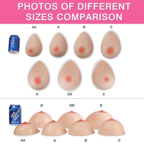Vollence Aa Cup Self Adhesive Silicone Breast Forms Fake Boobs For Mastectomy Prosthesis Crossdresser Transgender Cosplay #TOP4