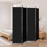 Runheo Paravento da 4 pezzi, 200 x 200 cm, in tessuto, pieghevole, autoportante, per camera da letto, soggiorno, ufficio, interni, divisorio per la privacy