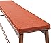 AORUI Coussin de banc d'extérieur 130 x 35 x 5 cm résistant à l'eau pour banc de jardin ou balançoire, 5 cm d'épaisseur de mousse, 2 coussins 3 places résistants à l'eau