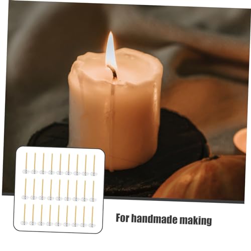 Mechas trenzadas para velas Angoily, 100 piezas miniatura 6