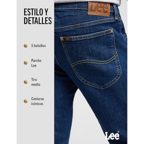 Miniatura 5 de Lee - Jeans Hombre - Corte Recto Regular - Daren Zip Fly - Stone Muy Oscuro