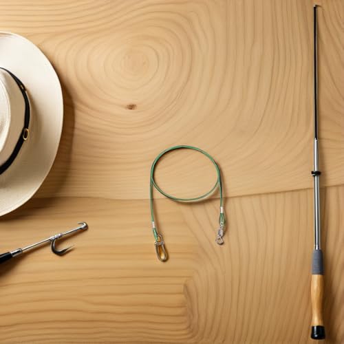 IMIKEYA 10 piezas línea de acero para pesca 50 cm resistente miniatura 7