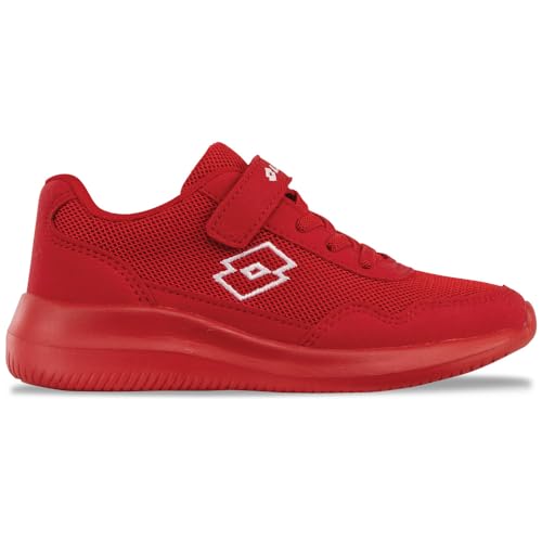 Lotto Unisexe Enfant Connect OC K Kids, Rouge/Blanc, 35 EU