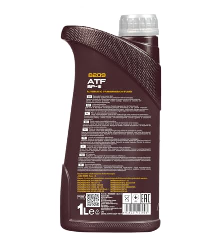Image of MANNOL 8209 O.E.M FOR KOREAN CARS ATF AUTOMATIC TRANSMISSION FLUID SP-111 SP3 Imported from Germany 1 LITRE