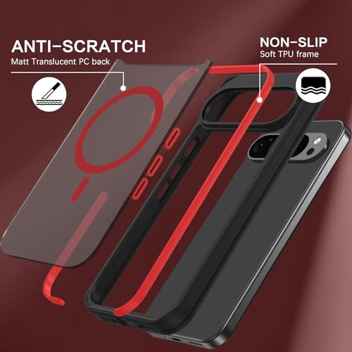 Coque Pixel 9 magnétique avec bord antidérapant protecteur
