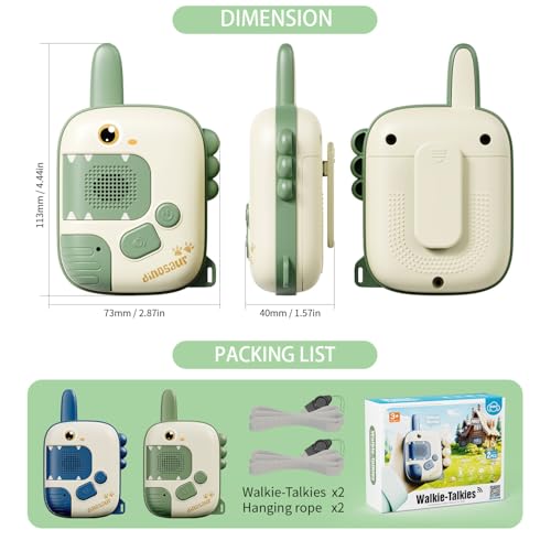 Jkgifts Kids Walkie Talkies Toys For Boys:Dinosaur Toys For 3 4 5 6 7 8 9 Year Old Boys Girls thumb #3