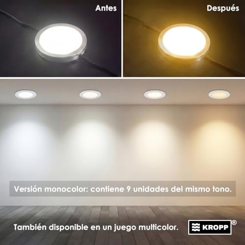 Filtro de corrección de color KROPP autoadhesivo para bombillas LED 8