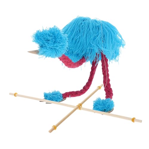 VOSAREA Plush Ostrich Marionette Puppet for Kids Interactive String Puppet Toy for Creative Play for Theater and Role-Playing