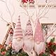 3 Stück Weihnachtswichtel Wichtel Figuren Weihnachten Dekoration Weihnachtsdeko Weihnachten Deko Wichtel Klein Skandinavisch Wichtel Anhänger Weihnachtsschmuck Christbaum Figuren Anhänge (04)