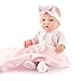 eDollable 12 Inches Realistic Baby Doll Playset in Gift Box Includes Pacifier, Bottle, and Soft Blanket, Newborn Baby Doll Toy for Toddler Girls