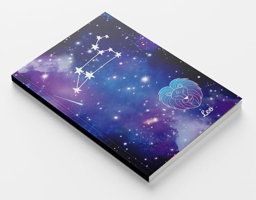 Image of AccuPrints A5 Premium Soft Bound Notebook Size 5.8 * 8.25 inches Diary for Girls and Women (144 Ruled Pages with planner, 80 GSM) (Leo zodiac signs)