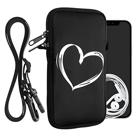 kwmobile Neoprene Phone Bag with Adjustable Strap Cover