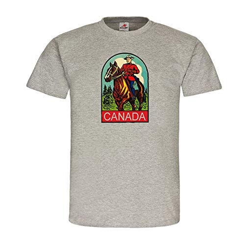 T-shirt Canada Mountie Police un cadeau original gris XL pour passionné du Yukon
