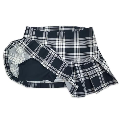 Women's Dionne Black and White Plaid Skirt3
