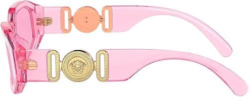 Miniatura 3 de Versace Niños VK 4429U 53705 Gafas de sol irregulares de plástico rosa transparente lente rosa
