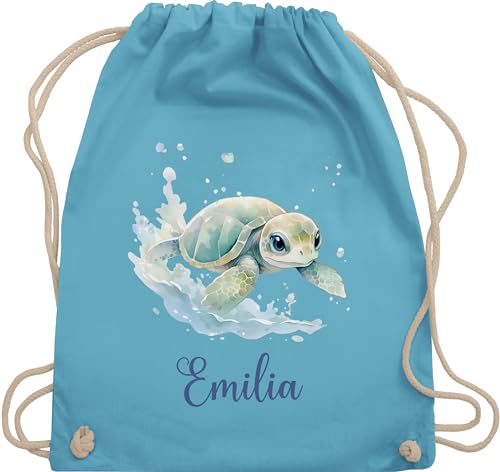 Kiwistar Turnbeutel Mit Schildkröten-Design – Baumwolle, 37x46 Cm, 12 Liter